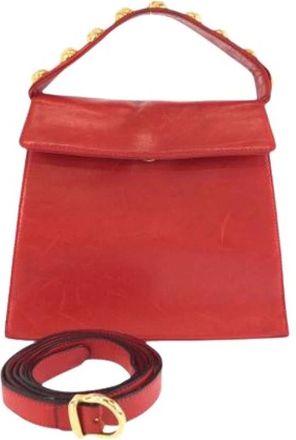 Ferragamo Pre-owned Handbag- Shoulder bag - Dames - Vintage Handtas - Rood - ONE Size - Leer - Vintage