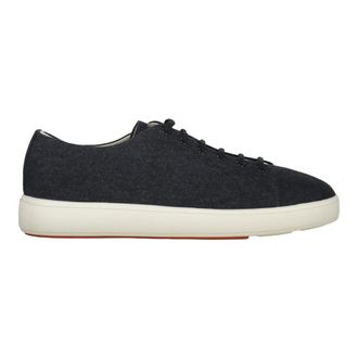Santoni Sneakers, male, Blue, Size: 10 US Low Fabric Sneakers