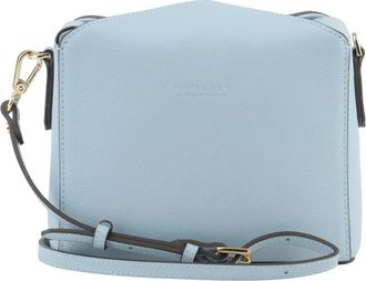 Pourchet Tassen, Dames, Blauw, ONE Size, Leren schoudertas hemel