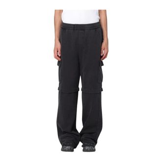 Daily Paper Clothing Broeken, Heren, Zwart, XL, Cargo Broek Relaxte Pasvorm Moderne Stijl