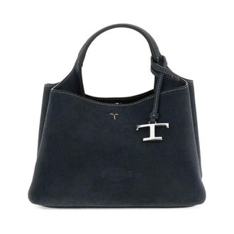 Tod's Dames, Tassen, Blauw, Maat: ONE Size Su&egrave;de