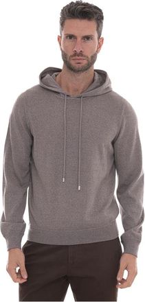 Gran Sasso Travel wollen sweatshirt met capuchon - Heren - Hoodies - Grijs - 3XL - Wol - Hoodies & sweatvesten