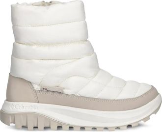 Columbia Snowtrot gewatteerde laarzen met ritssluiting - Wit