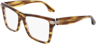 Victoria Beckham Brown Acetate Glasses Womens (Frames)