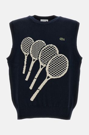 Lacoste Gilet In Cotone Jacquard