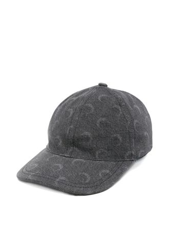 Marine Serre Moon Laser Denim Baseball Cap