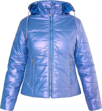 Faina licht gewatteerd jack Dames violet