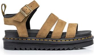 Dr. Martens Groene leren sandalen - Dames - Sandalen - Groen - 40 EU - Leer - Schoenen