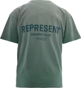 Represent Mens T-Shirt Owners Club Washed Aloe Cotton T-Shirts And Polos