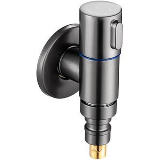 OEM V&aacute;lvula Angular Autosellante De 1/2 Pulgada, Grifo Para Lavadora Con Funci&oacute;n De Cierre Autom&aacute;tico, Reductor Para Conexi&oacute;n De Lavadora De 1/2 A 3/4 De 
