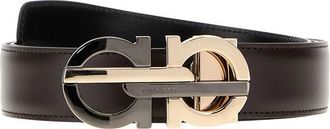 Ferragamo Brown Solid Belt