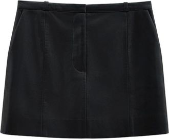 Anine Bing Benedict Mini Skirt - Skirts - Mujer - Negro - S
