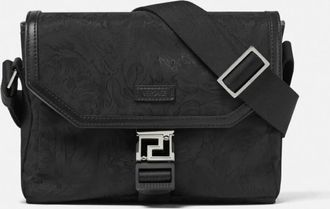 Versace Neo Nylon Jacquard Messenger Bag