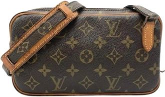 Louis Vuitton Pre-owned Cross Body Bags, female, Brown, Size: ONE SIZE Pre-owned Pochette Marly Bandouliere