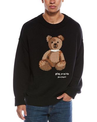 Palm Angels Bear In Mind Wool Crewneck Sweater