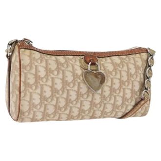 Dior Pre-owned Shoulder Bags, female, Beige, Size: ONE SIZE Pre-owned Vintage Shoulder Bag