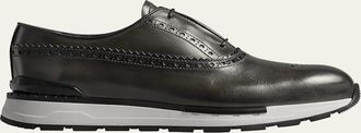 Berluti Mens Fast Track Brogue Leather Sneakers