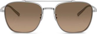 Oliver Peoples Occhiali da sole Avison squadrati - Argento