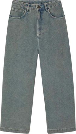American Vintage Arlow Loose-fit Jeans - Dames - Loose Fit Jeans - Blauw - W25 - Katoen - Jeans