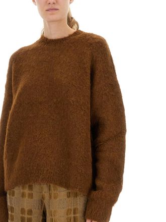 Uma Wang Alpaca-Wool Blend Sweater - Brown