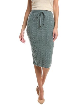 PESERICO Knitted Wool, Silk, & Cashmere-Blend Skirt