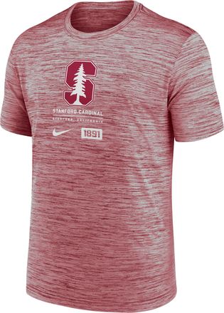Nike Stanford Cardinal Campus Center Block Velocity Nike Mens Dri-FIT College T-Shirt in Red | NKPQ69WSDN-9JV