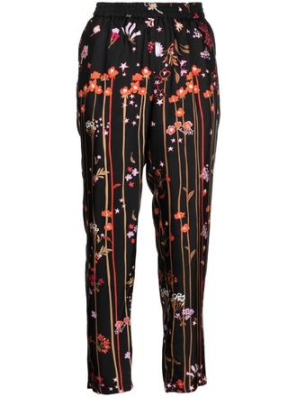 Red Valentino Broek met sterrenprint - Zwart