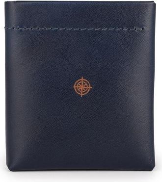 OLD TREND Celosia Genuine Leather Bi Fold Wallet in Navy at Nordstrom