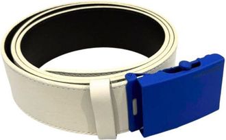 Borbonese White Leather Men Mens Belt