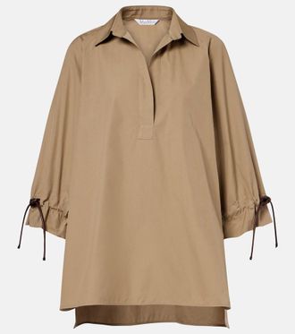 Max Mara Camisa Adorni de popel&iacute;n de algod&oacute;n