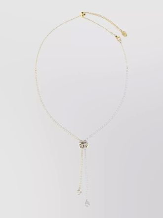 Swarovski two tone metal necklace