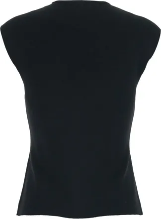 P.A.R.O.S.H. Viscose Blend Tank Top - Black