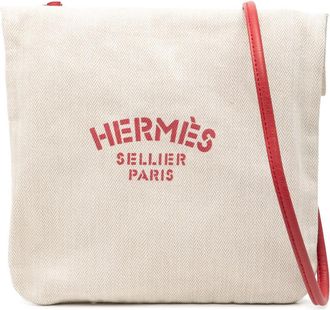 Herm&egrave;s Pre-owned Hermes Toile Aline Grooming Bag PM 0S22PCR85TQIL8J4
