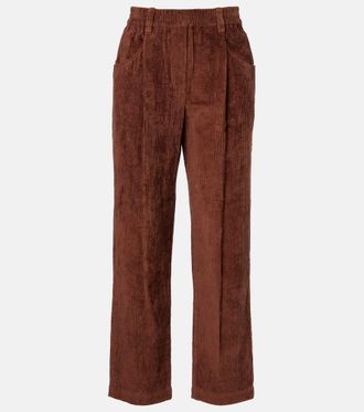 Brunello Cucinelli Cotton corduroy wide-leg pants