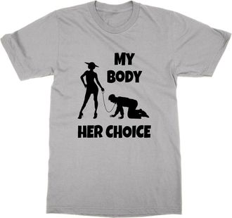 Generic My Body Her Choice T-Shirt (Grey, M)
