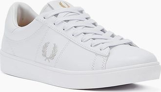 Fred Perry Mens Fred Perry Spencer Leather Mens White / Silver Trainers - Size: 11