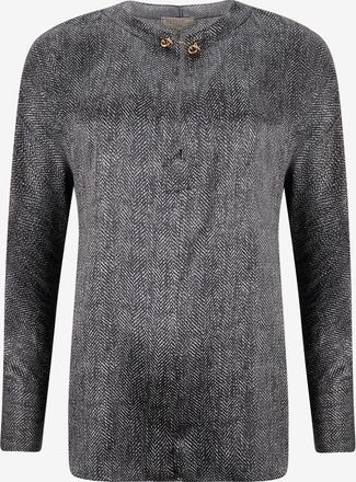 Antonelli Blusenk&ouml;rper aus Satin mit Fledermaus&auml;rmeln Bigne