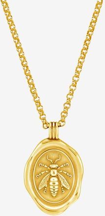 Dower & Hall Mens Achievement Wasp Talisman Necklace in Yellow Gold Vermeil at Nordstrom, Size 22