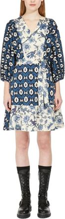 Max Mara Maxi Jurk - Dames - Korte kleedjes - Blauw - M - Kleedjes