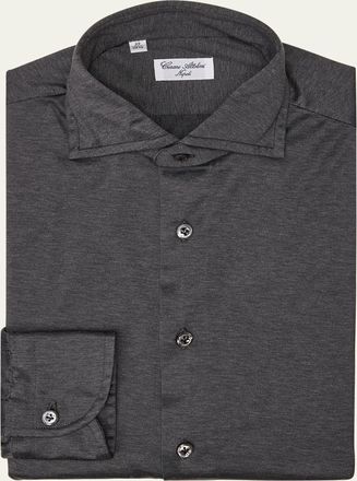 Cesare Attolini Mens Cotton Jersey Sport Shirt