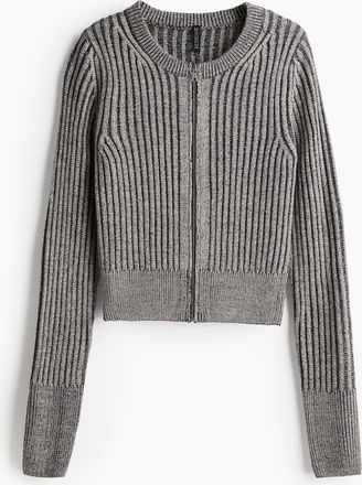 H&M Gerippter Cardigan - Beige