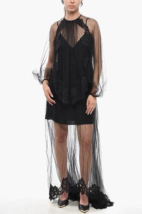Stella McCartney Tulle Maxi Dress SOPHIE With Inner Slip Stella McCartney