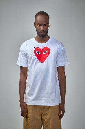 Comme Des Gar&ccedil;ons T-Shirt Logo Stud Stud Print