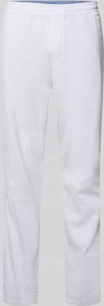 Tom Tailor Gerade Hose aus Leinen-Baumwoll-Mix in Weiss, Gr&ouml;&szlig;e XXXL
