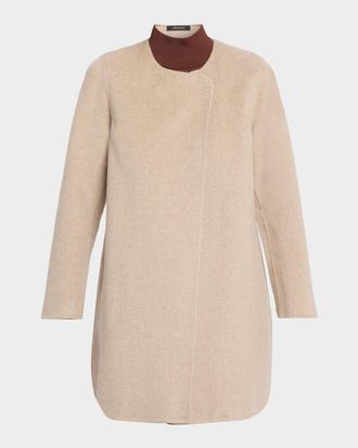 Neiman Marcus Double-Faced Cashmere Coat
