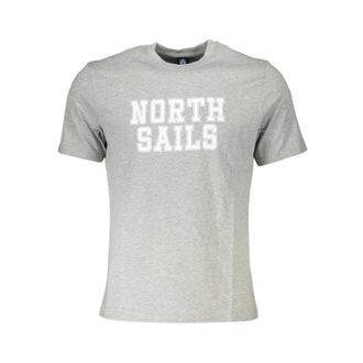 North Sails Heren, Tops, Grijs, Maat: 2XL Katoen