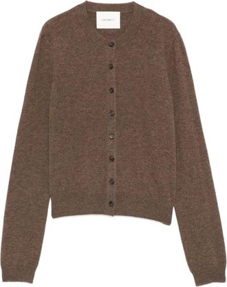 Lisa Yang Cardigan Karia con bottoni - Marrone