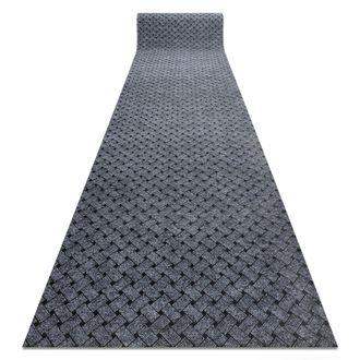 RugsX Zerbino Antiscivolo Per Metri Lineari 100 Cm Vectra 902 Esterno, Interno, Su Gomma - Grigio Chiaro Grey 100x190 Cm