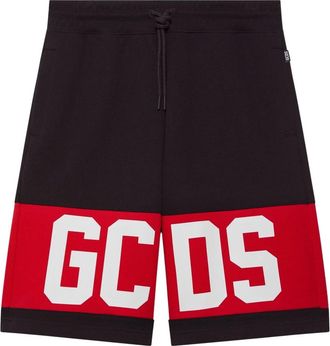 GCDS Band Logo Shorts - Heren - Korte Broeken - Zwart - XS - Katoen - Korte Broeken