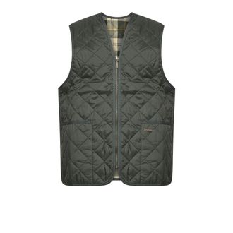 Barbour Vests, male, Green, Size: 3XS Quilted Zip-In Liner